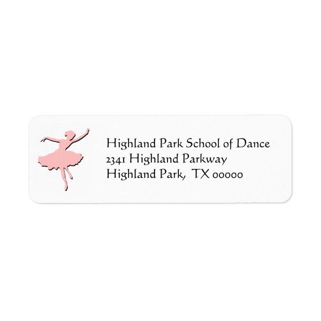 Ballerina Address Labels (Vorne)