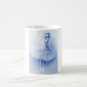 Ballerina Anna Pavlova, Blau, Vintag, Foto Kaffeetasse
