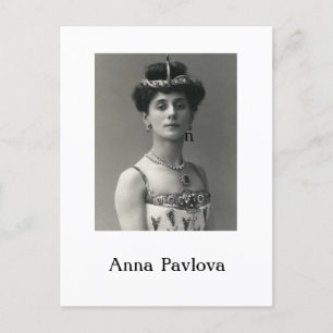 Ballerina Anna Pavlova Postcard Feiertagspostkarte