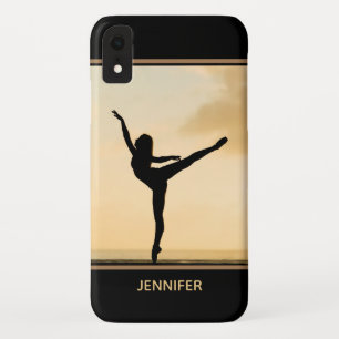 Ballerina Arabesque Sunset Silhouette Personalisie Case-Mate iPhone Hülle