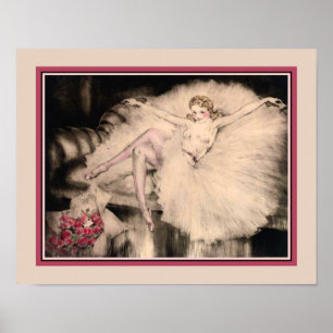 "Ballerina" Art Deco von Louis Icart Poster