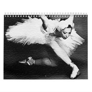 Ballerina auf der Bühne, zum "von Swan See " zu Kalender