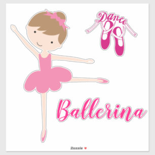 Ballerina Aufkleber