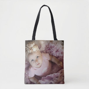 Ballerina Baby Leinwand Tasche