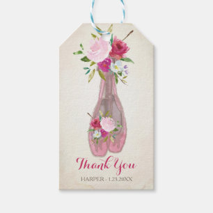 Ballerina Baby Shower Favor Tag Geschenkanhänger