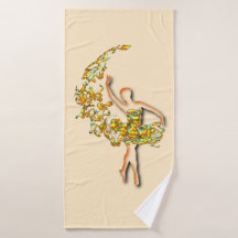 Ballerina Badetuch Ballett Tänzer - Custom Colors