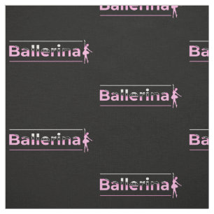 Ballerina - Ballet Dancer Minimalistische Art Stoff