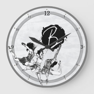 Ballerina Ballet Dancing Clocks Große Wanduhr