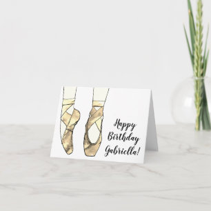Ballerina Ballet Geburtstagsparty Karte