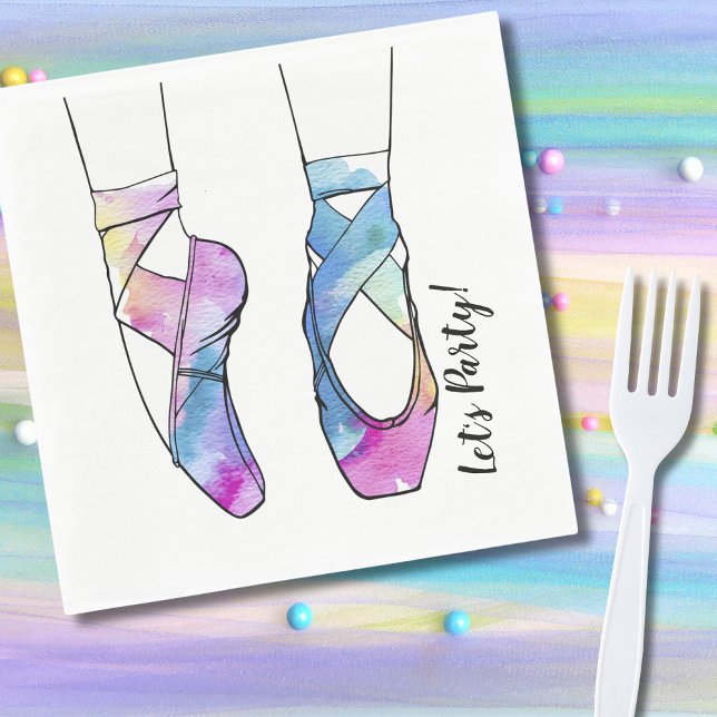 Ballerina Ballet Geburtstagsparty Serviette (Von Creator hochgeladen)