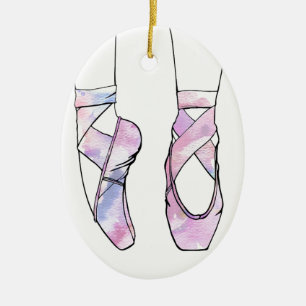 Ballerina Ballet Keramik Ornament