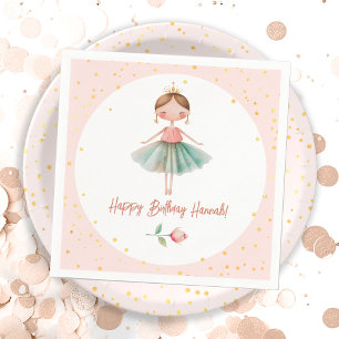 Ballerina Ballet Pink Geburtstag Serviette