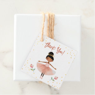 Ballerina Ballet Pink Kindergeburtstag Geschenkanhänger