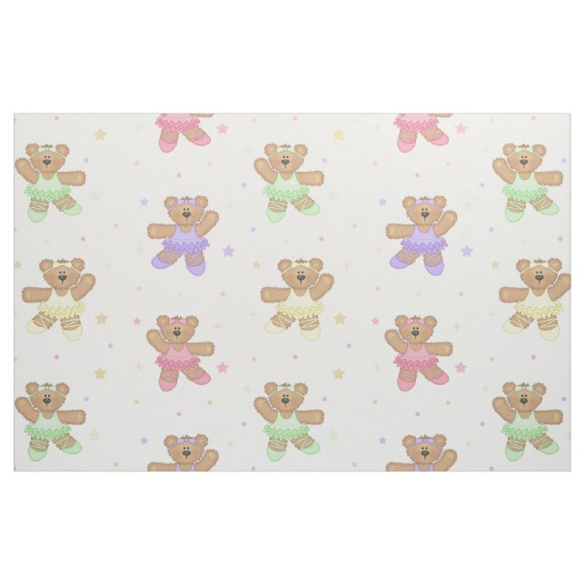 Ballerina Ballet Teddy Bears Stoff (Fat Quarter (45,7 x 55,9 cm))