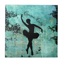 Ballerina Balletänzerin Silhouette Blue