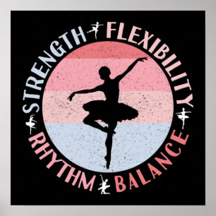 Ballerina Ballett Dancer - Mindset Values Poster