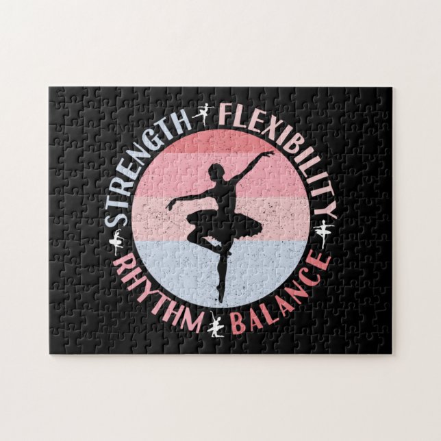 Ballerina Ballett Dancer - Mindset Values Puzzle (Horizontal)