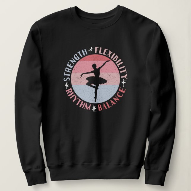 Ballerina Ballett Dancer - Mindset Values Sweatshirt (Design vorne)
