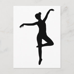 Ballerina - Ballett Postkarte
