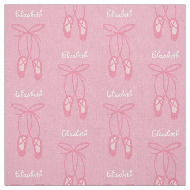 Ballerina Ballett Slippers Pink Custom Fabric Stoff (Muster)