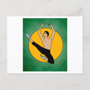 Ballerina Ballettfiguren Postkarte