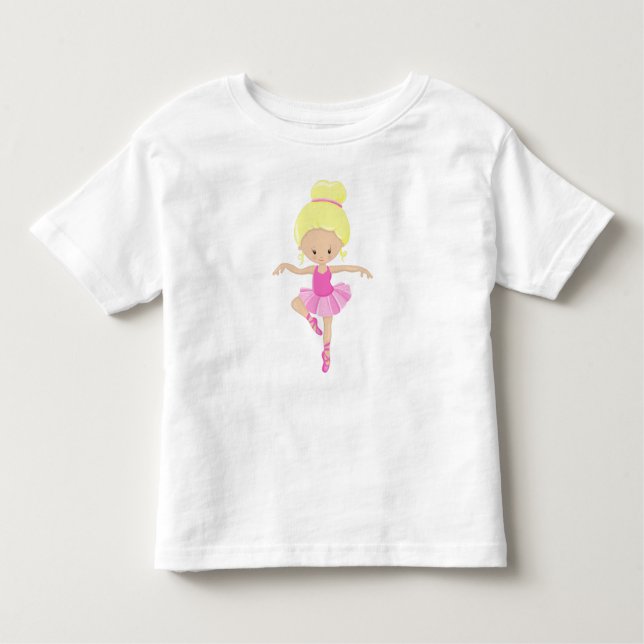 Ballerina, Ballettmädchen, Balletttanz, Blonde Hai Kleinkind T-shirt (Vorderseite)