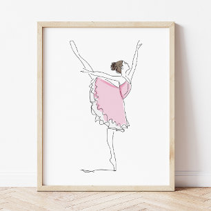 Ballerina, Ballettmädchen, Balletttänzerin, Tutu,  Poster