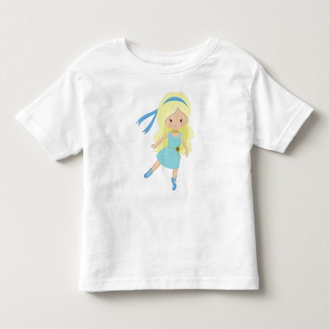 Ballerina, Balletttänzerin, Ballettmädchen, Blonha Kleinkind T-shirt (Vorderseite)