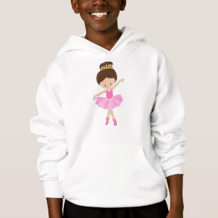 Ballerina, Balletttänzerin, Ballettmädchen, Braunh Hoodie