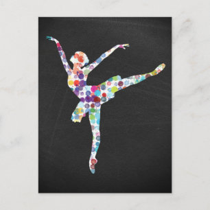 Ballerina/Balletttänzerin Postkarte