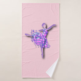 Ballerina Bath Towel Ballett Dancer Girl Badehandtuch
