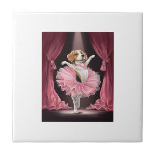 Ballerina Beagle � Lustiger Hundetanz Fliese