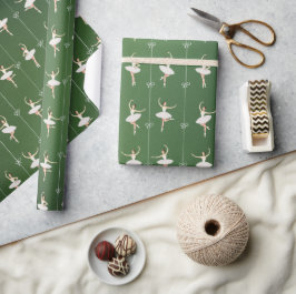 Ballerina Birthday Chrismas Wrapping Paper Geschenkpapier