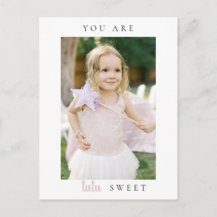 Ballerina Birthday Foto Vielen Dank Postcard Postkarte
