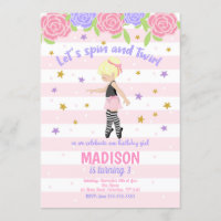 Ballerina Birthday Invitation / Tutu Invitation