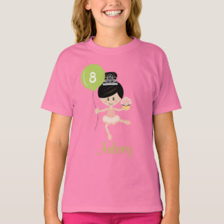 Ballerina Birthday Kids Ringer T - Shirt Asien