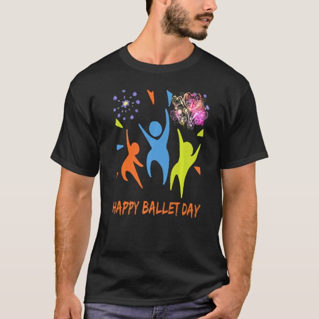 Ballerina Birthday Oh Plies Ballet Plie Chasse Jet T-Shirt (Vorderseite)