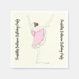 Ballerina Birthday Party Serviette