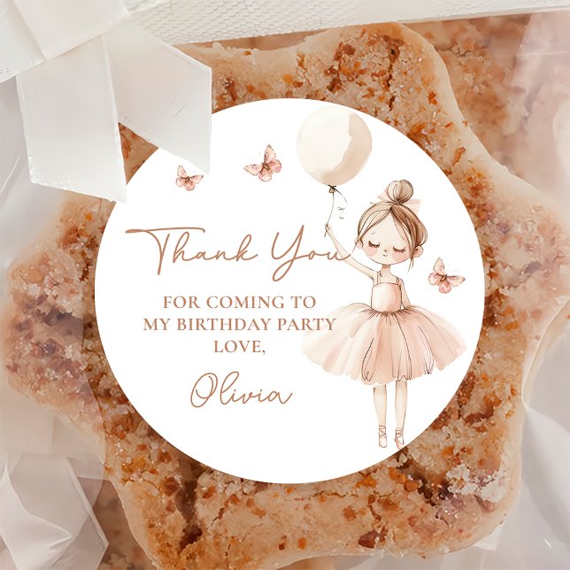 Ballerina Birthday Party Sticker (Von Creator hochgeladen)
