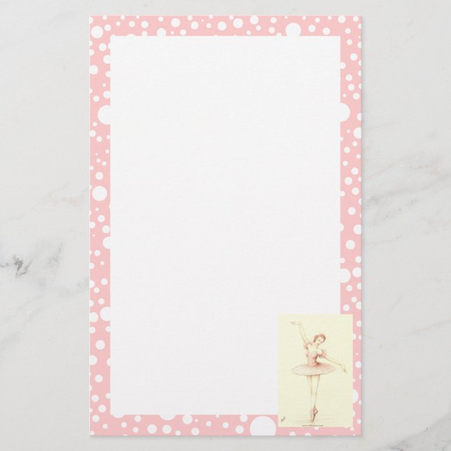 Ballerina Briefpapier (Vorderseite)