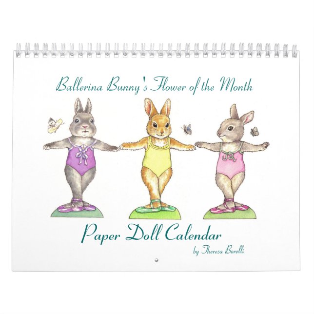 Ballerina Bunny Paper Doll Kalender (Titelbild)
