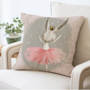 Ballerina Bunny Pillow, rosa Tutu Rabbit Kissen