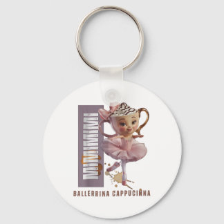 Ballerina Cappuccino Italienischer Brainrot Meme S Schlüsselanhänger