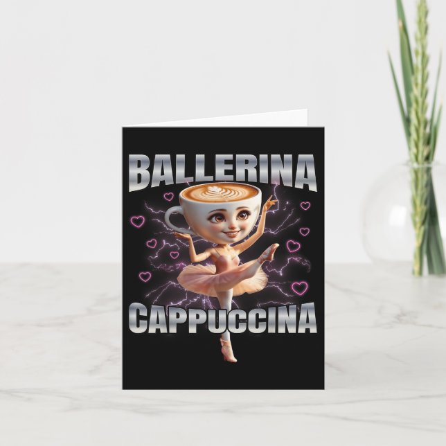 Ballerina Cappuccino Karte (Vorderseite)