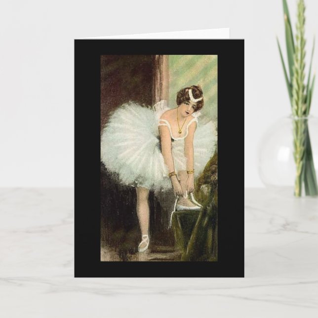 Ballerina Christmas Card Feiertagskarte (Vorderseite)