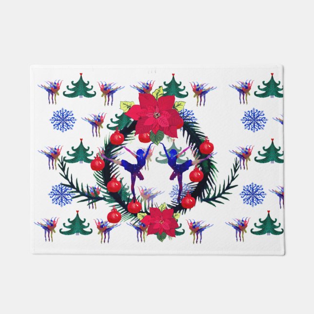 Ballerina Christmas Fußmatte (Vorderseite)