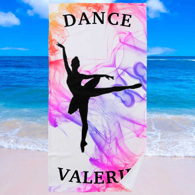 Ballerina Dance Beach Handtuch (Von Creator hochgeladen)