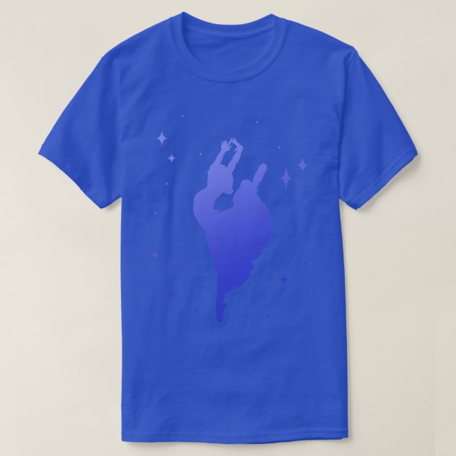 Ballerina Dance Dancer Silhouette T-Shirt (Design vorne)