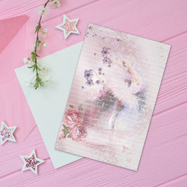 Ballerina Dance Florals Lined Briefpapier