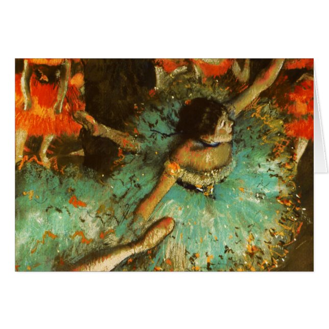 Ballerina Dance Green Dancer Edger Degas Painting (Vorderseite (Horizontal))